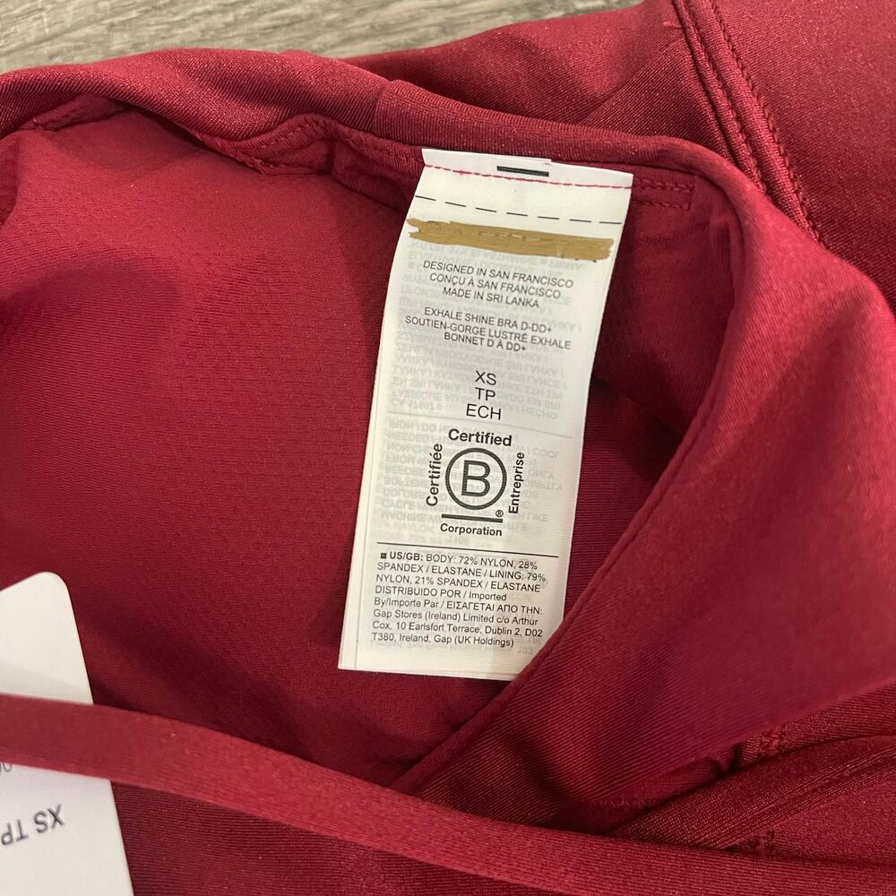 Athleta Women's Sports‎ Bra Red XS TP - Picture 5 of 5